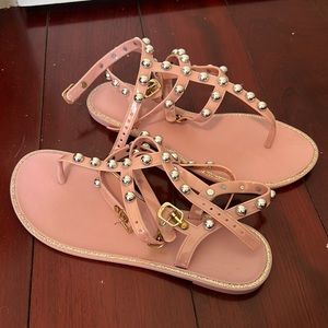 Pink sandals